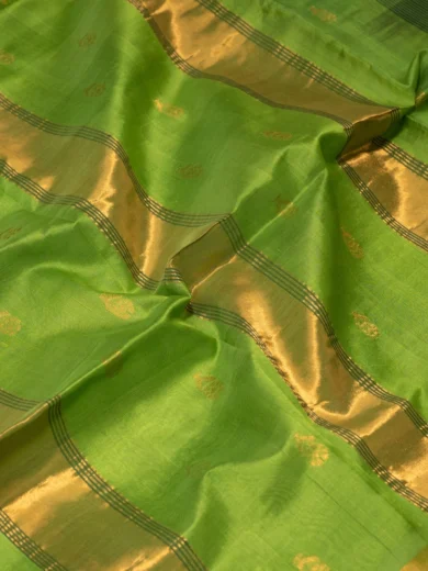 Andhra Green silk cotton saree