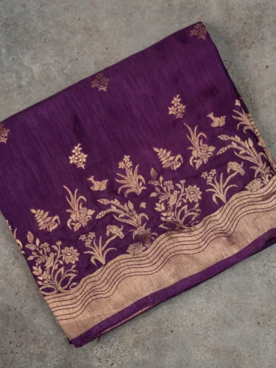 Banarasi Art silk saree Violet