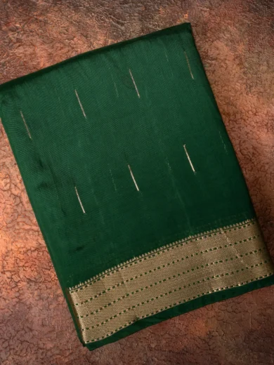 Dola Silk Saree Dark Green