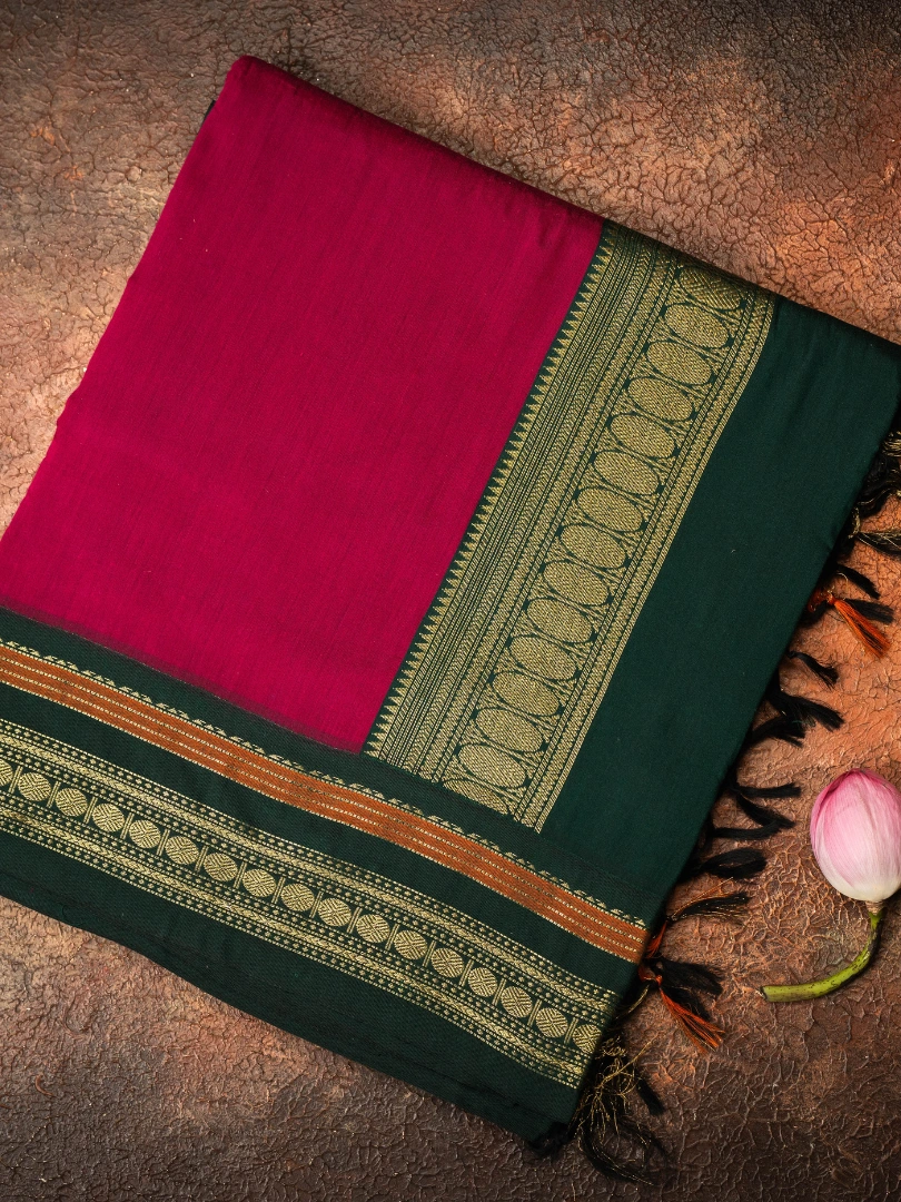 Kalyani silk cotton saree pink