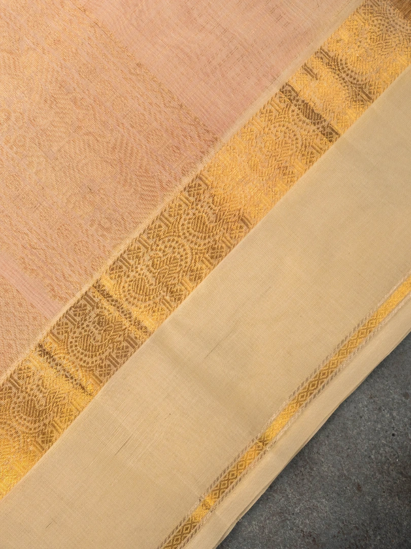 Mangalagiri Half white orange