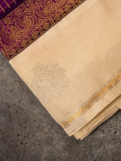 Mangalagiri Half white Purple