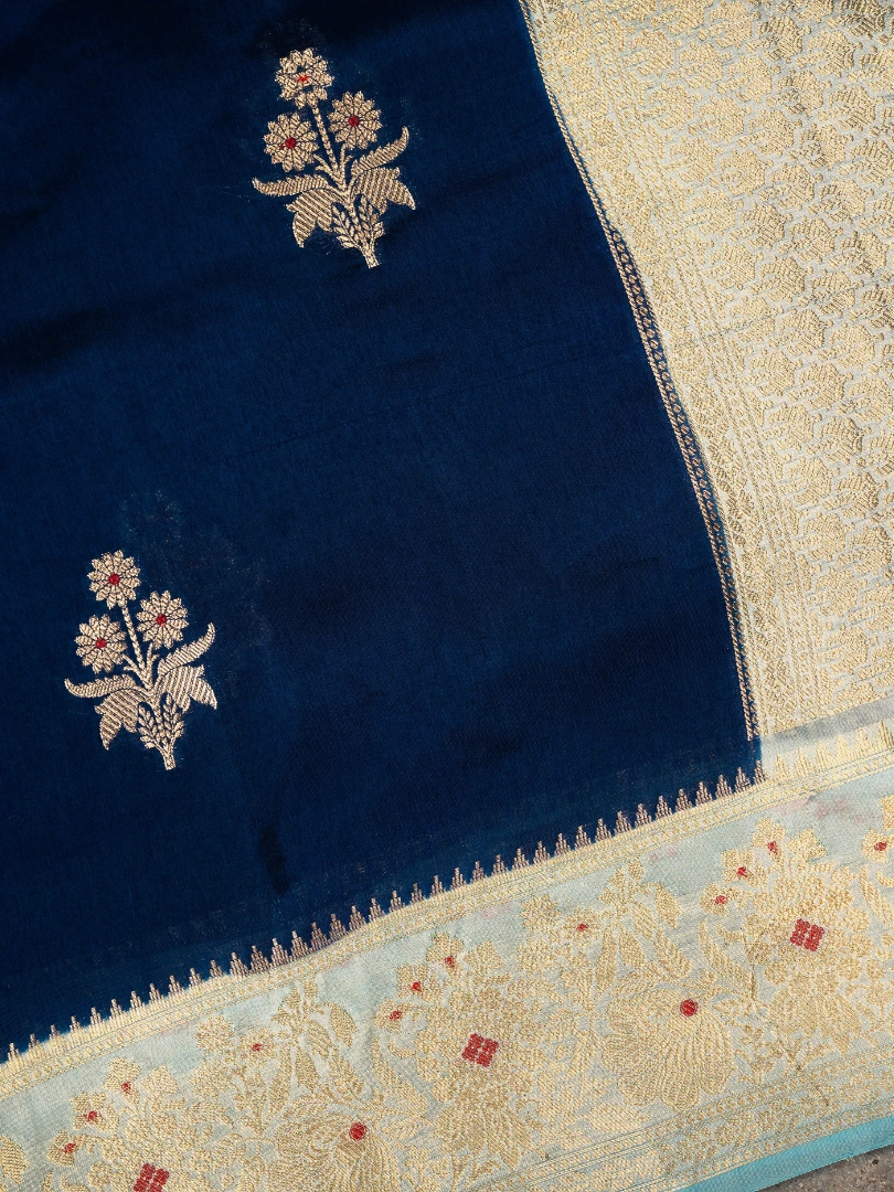 Raw Mango Saree Blue