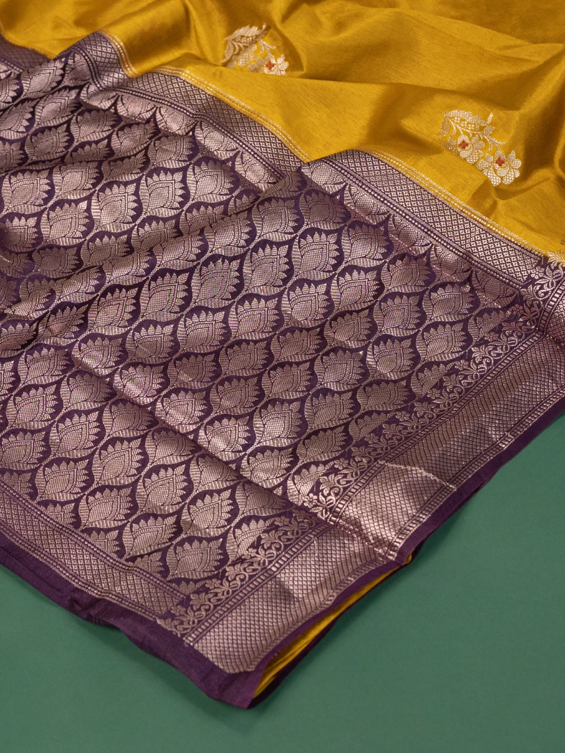 Raw Mango Yellow Saree