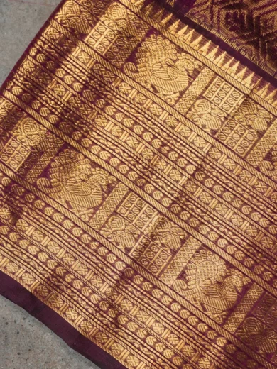 Rich mangalagiri silk sarees violet