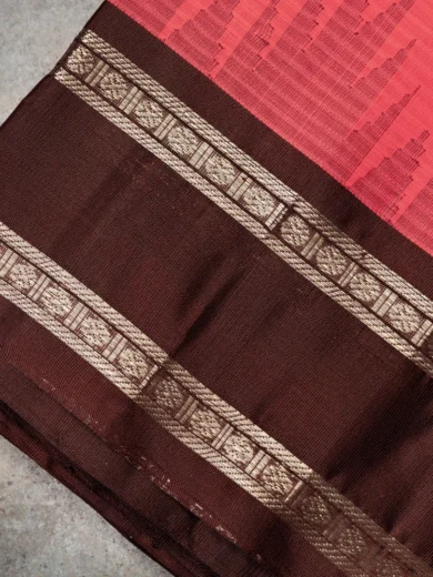Traditional Mangalagiri Silk sarees brown