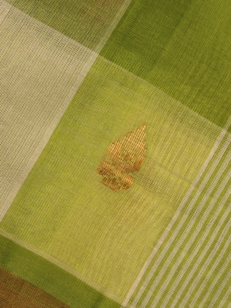 Andhra Light Green Silk Cotton Saree 2