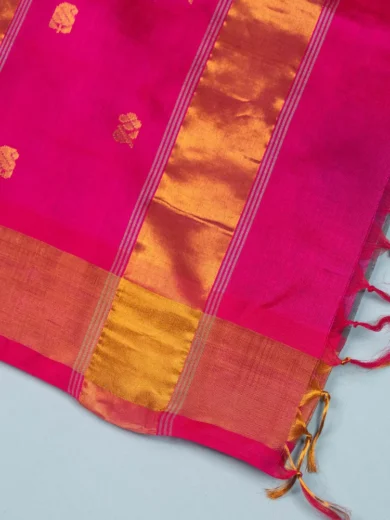 Checked Silk Cotton Pink 2