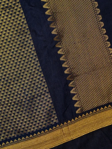 Kalyani Silk Cotton Dark Blue 3