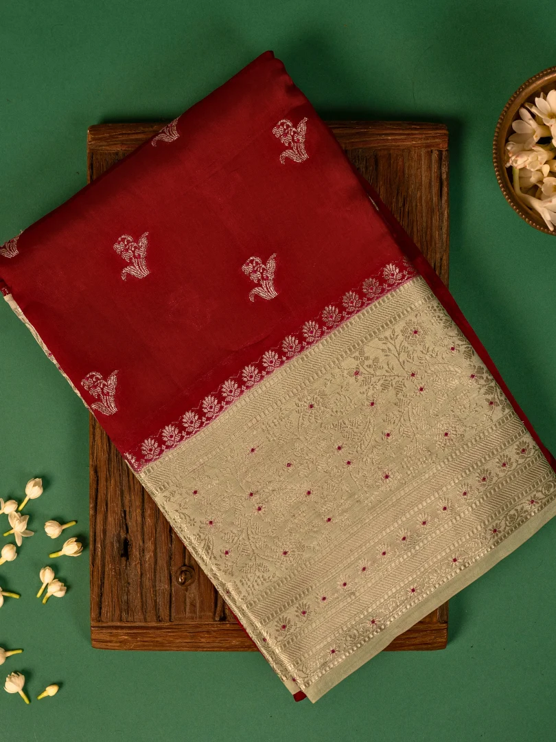 Raw Mango Dark Red and Ivory 1