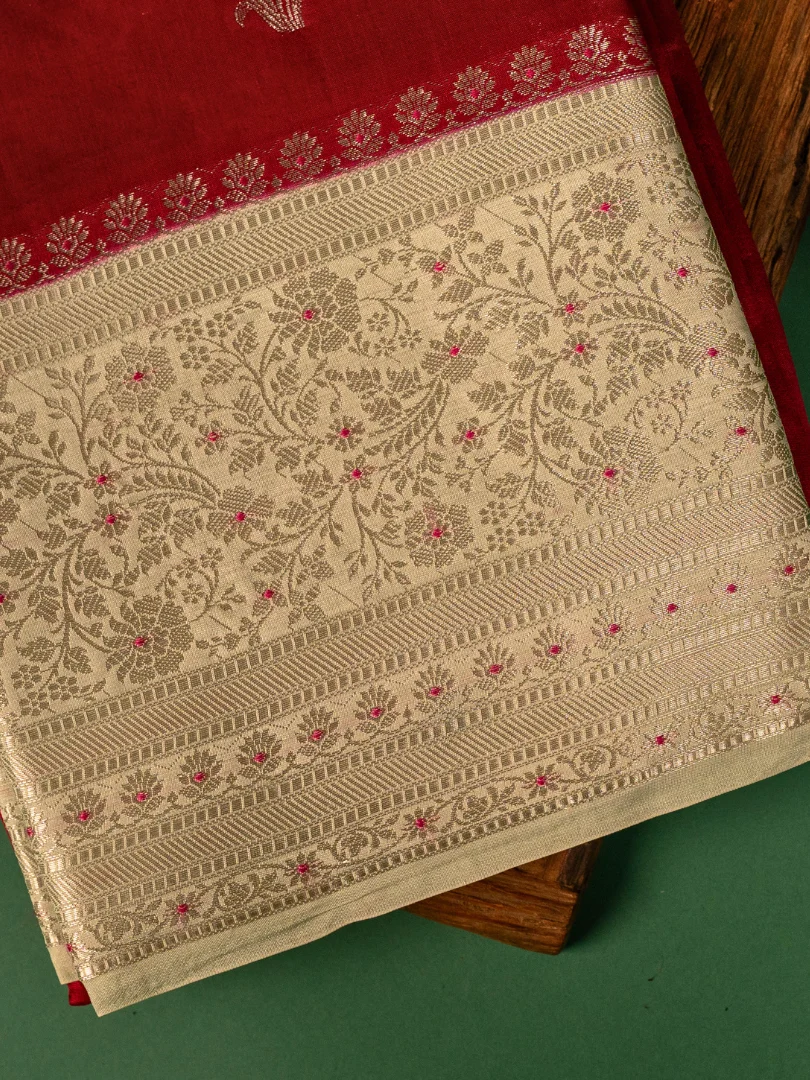 Raw Mango Dark Red and Ivory 3