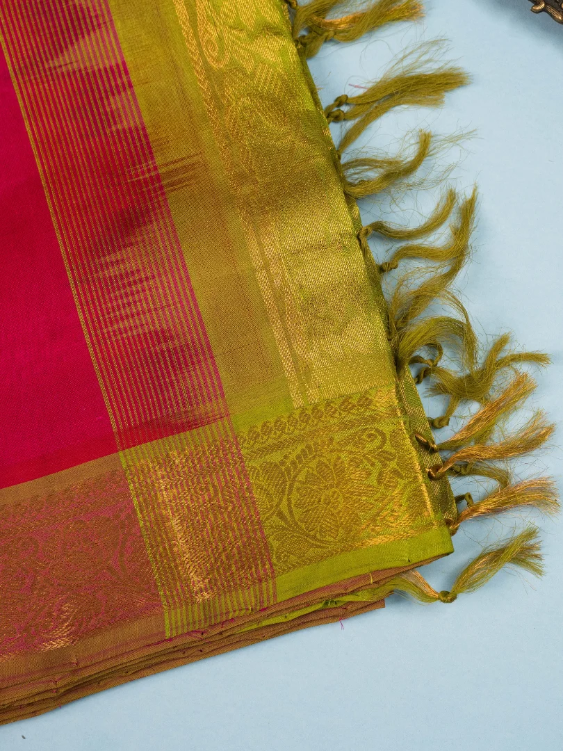 Silk Cotton Red & Yellow 3